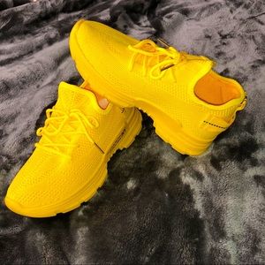 Yellow sneakers